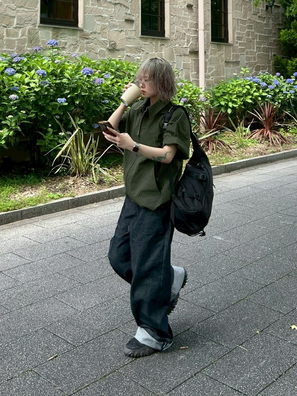 受注制【youll】cropped check shirt jacket (3color)