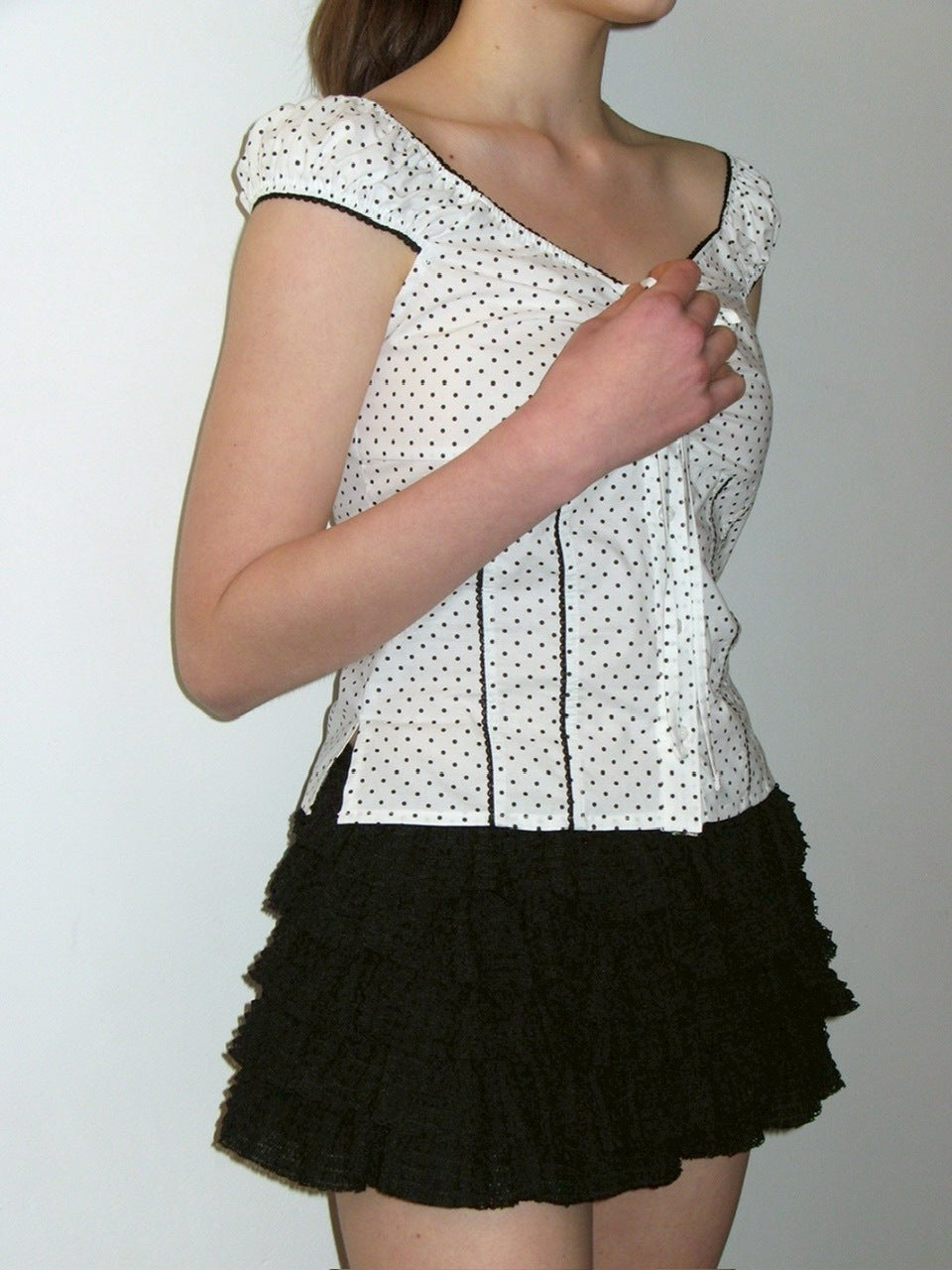 【CRANK】LACE CANCAN SKIRT PANTS