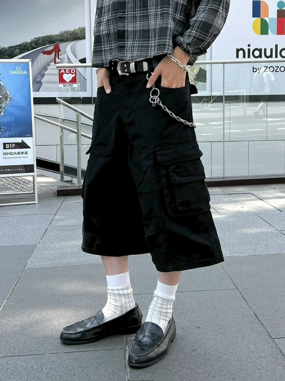 大阪店WEB限定受注制【Chikashitsu +】cotton cargo bermuda pants (2color)