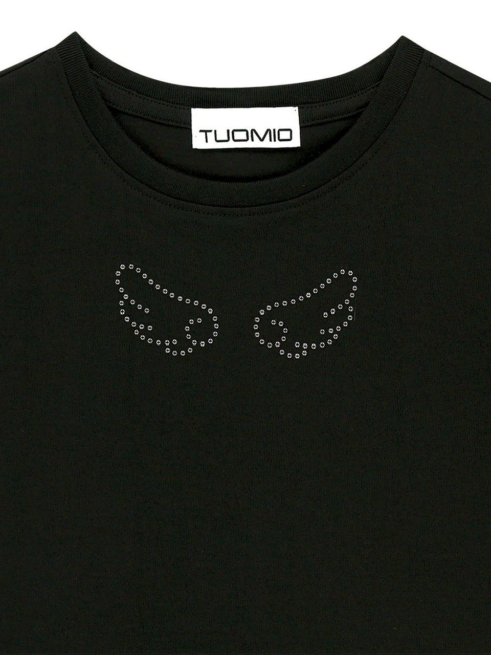 【TUOMIO】ANGEL STUD BABY T-SHIRT / 【トゥオミオ】エンジェルスタッズベイビー半袖Tシャツ