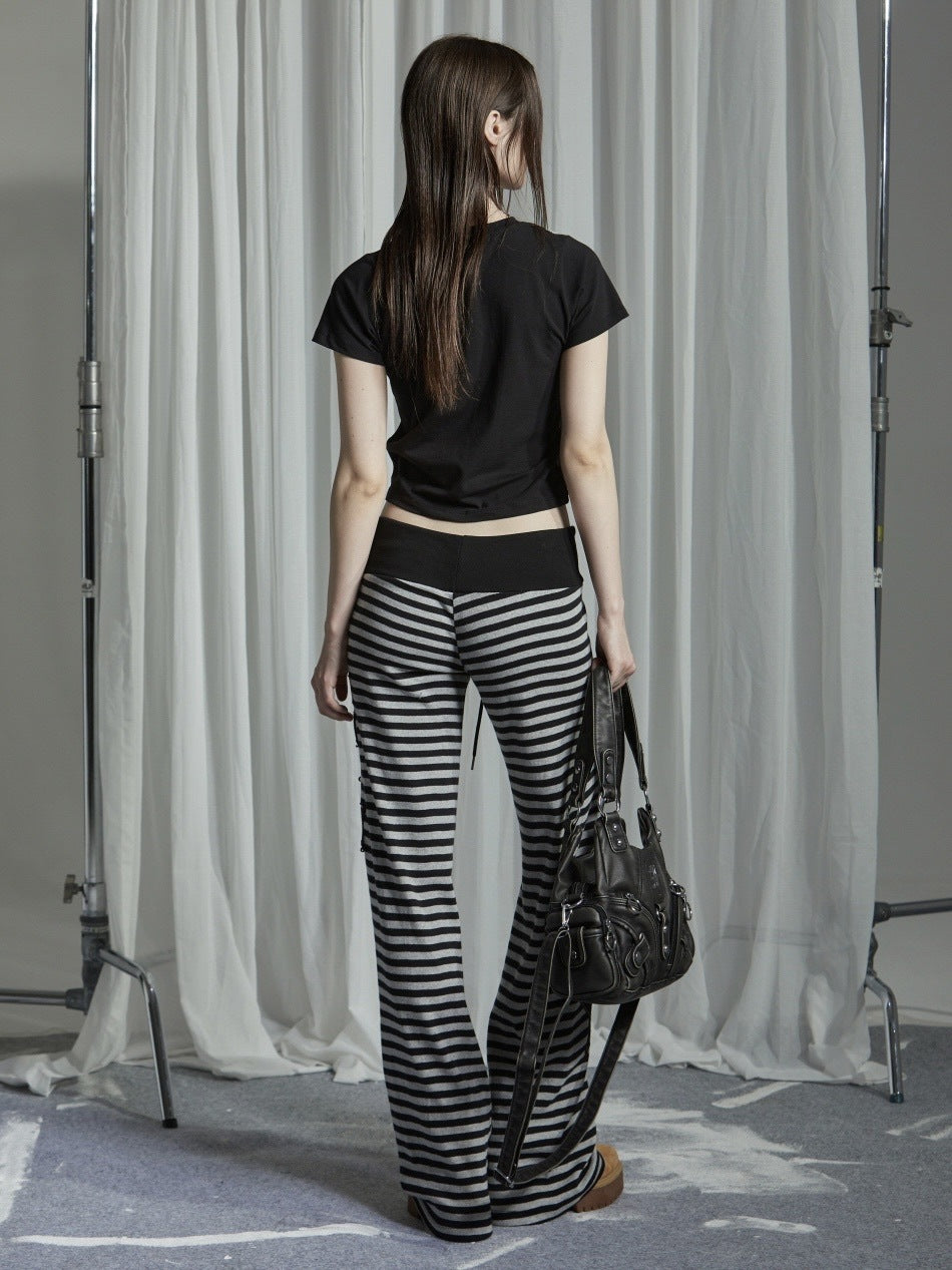 【GATELESS】NECKLACE PRINT CROPPED T-SHIRT / 【ゲートレス】ネックレスプリントクロップド半袖Tシャツ