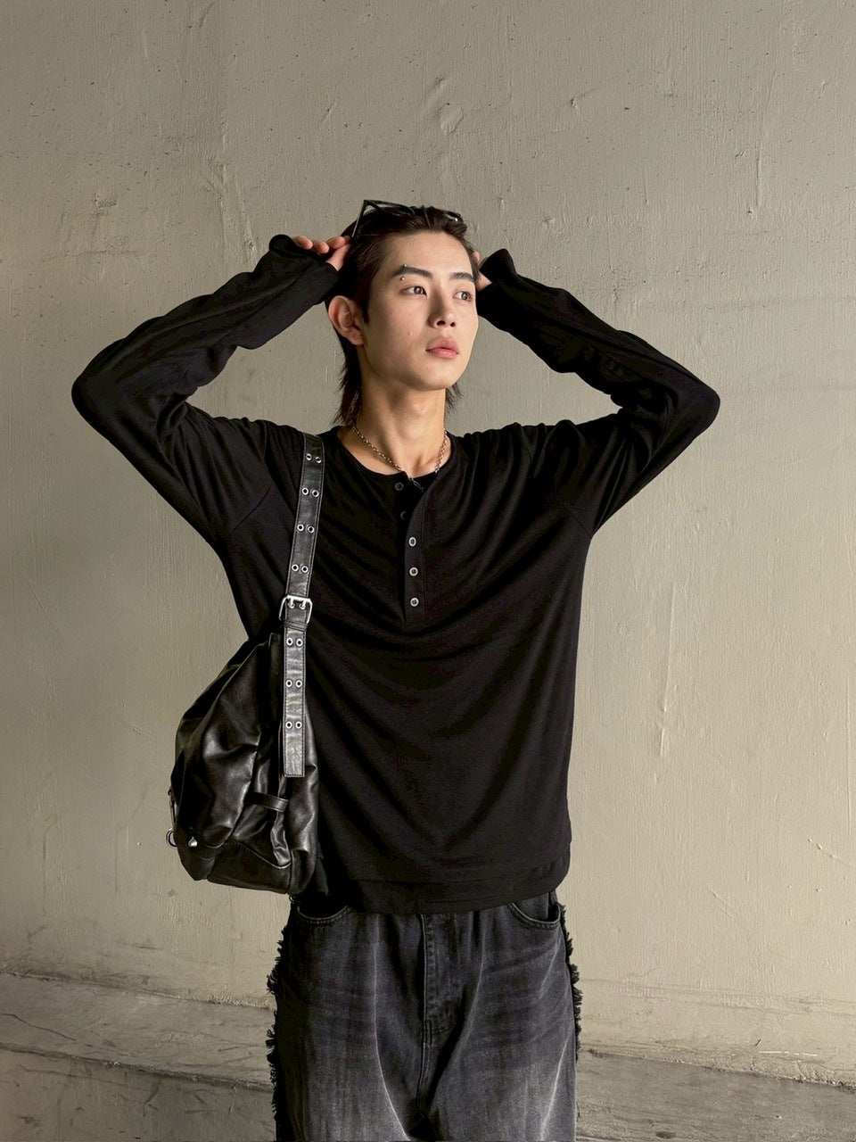 大阪店WEB限定受注制【Chikashitsu +】vintage eyelet shoulder bag / 【チカシツプラス】ビンテージアイレットショルダーバッグ