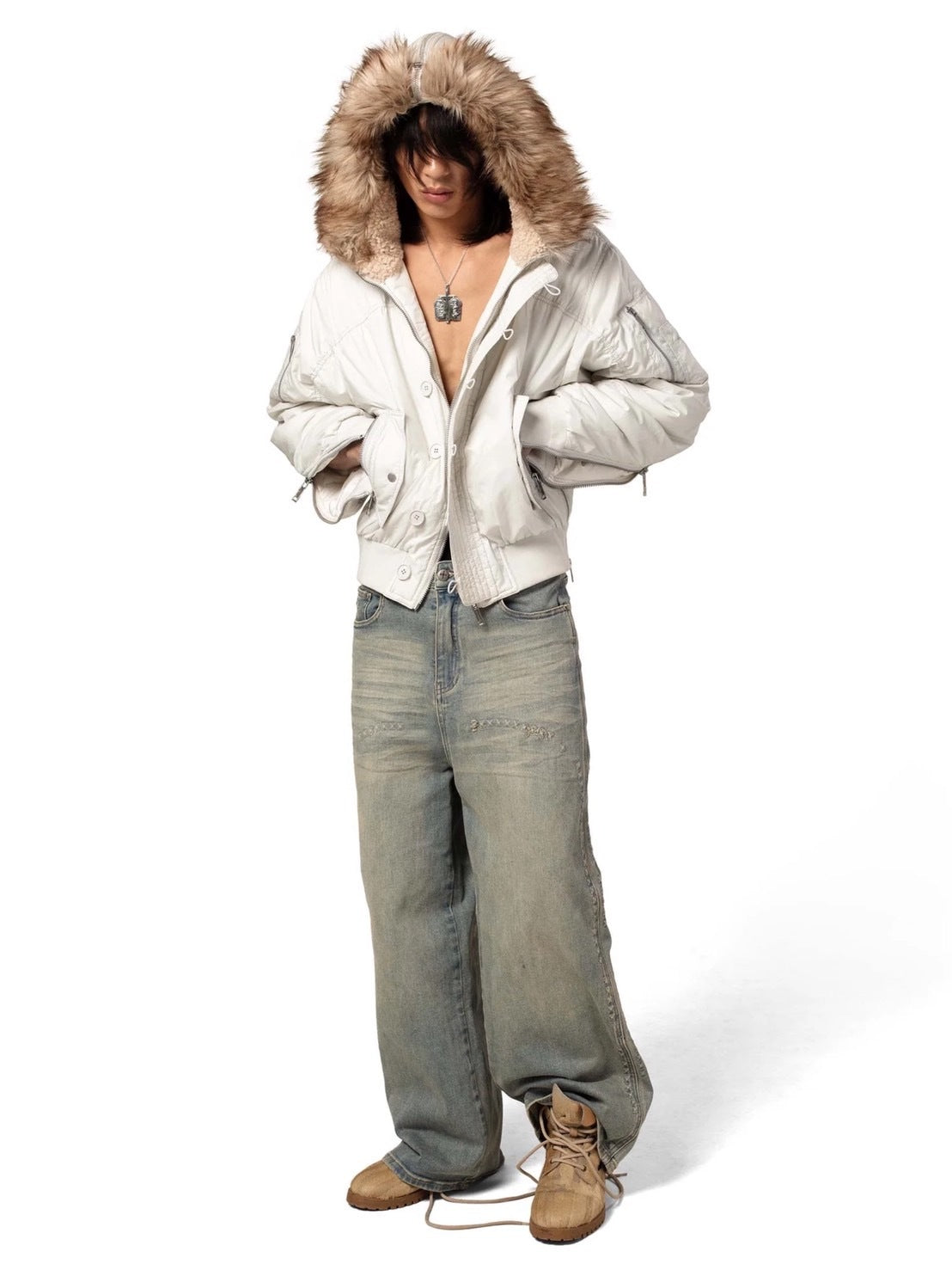 【RACER WORLDWIDE】Aviator Bomber 2 / 【レーサーワールドワイド】ジップポケットファージャケット