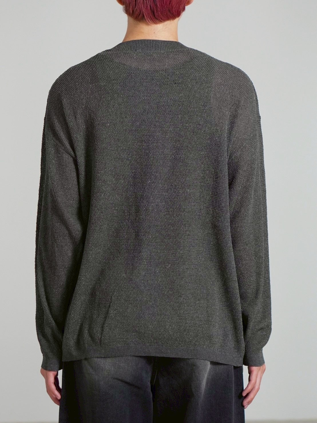 【Chikashitsu +】light touch henry neck knit / 【チカシツプラス】ライトタッチへンリーネックニット (3color)