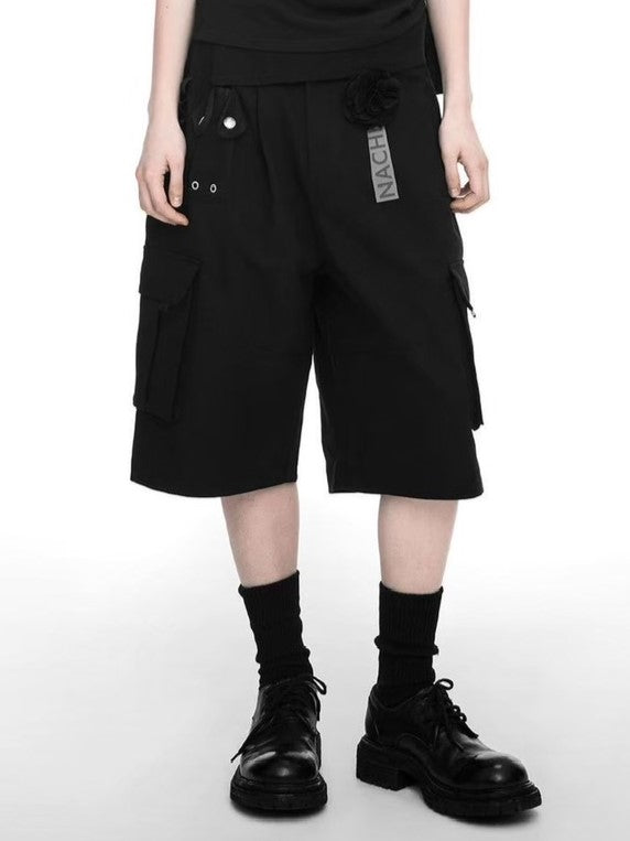 【NACHE】WIDE CARGO HALF PANTS (UNISEX)