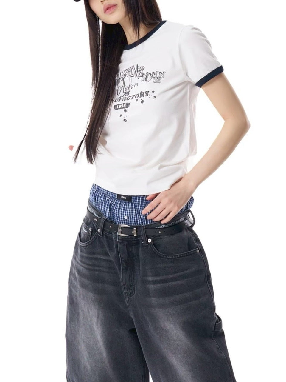 【AAKAM】Check Boxer