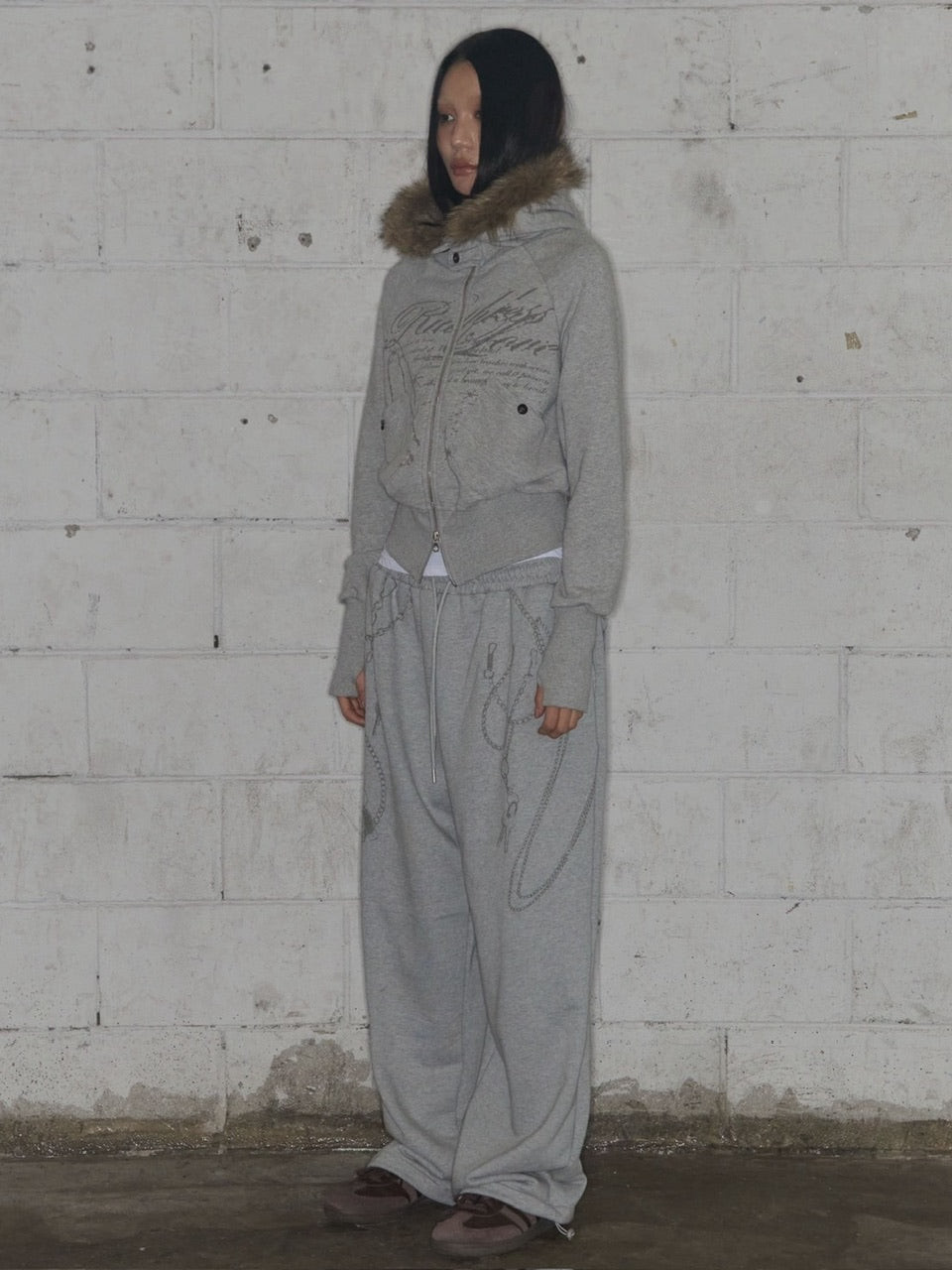 【FANCY CLUB】RUTHLESS FUR HOODED ZIP-UP / 【ファンシークラブ】ルースレスファージップアップパーカー