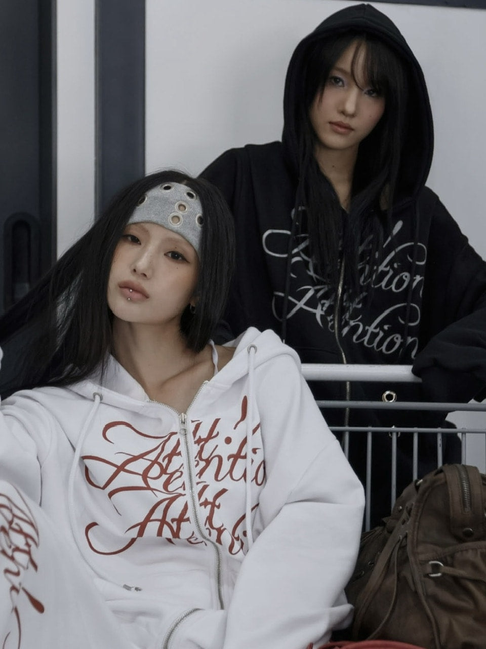 【FANCY CLUB】ATTENTION EYELET HOODED ZIP-UP / 【ファンシークラブ】アテンションアイレットジップアップパーカー