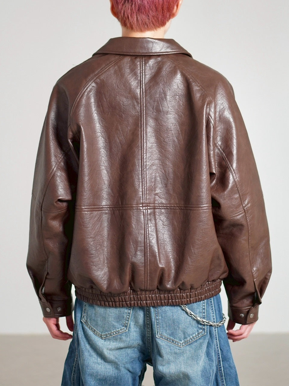 受注制【Chikashitsu +】bomber synthetic material jacket / 【チカシツプラス】ボンバーシンセティックマテリアルジャケット (2color)