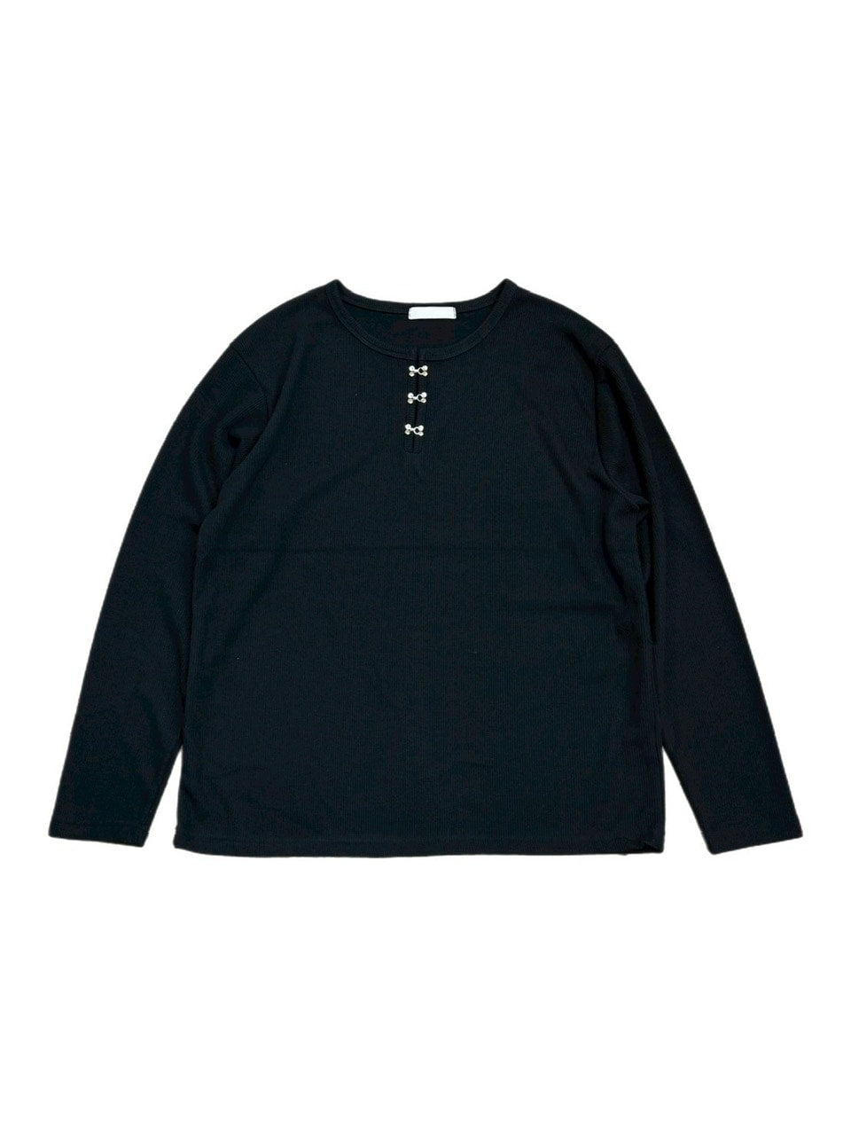 受注制【Chikashitsu +】front hook long sleeve knit / 【チカシツプラス】フロントフック長袖ニット (4color)