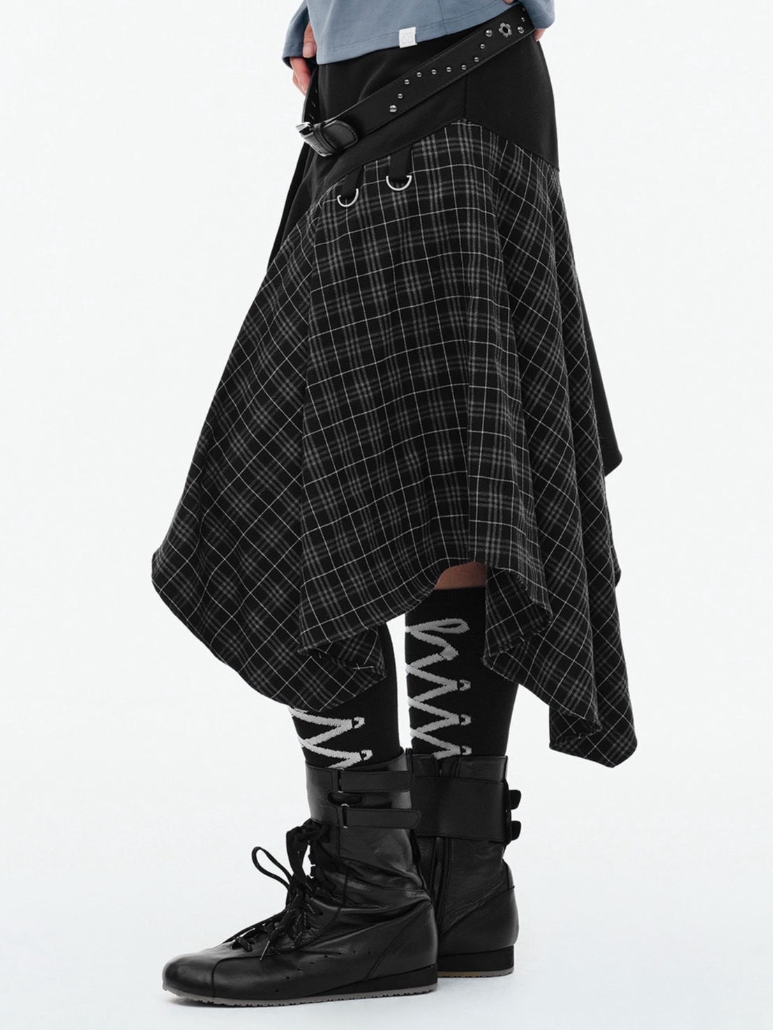 【TUOMIO】LAYERED ASYMMETRIC SKIRT / 【トゥオミオ】レイヤードアシンメトリースカート