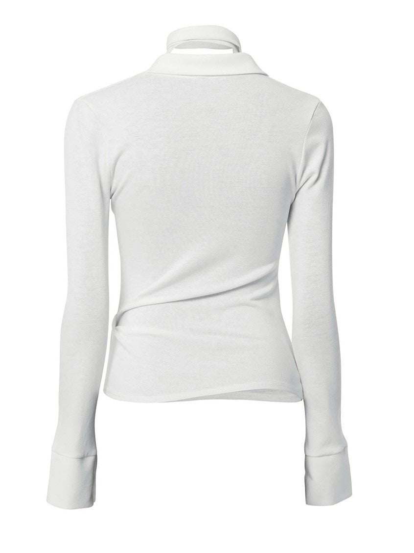 【FLAREUP】Asymmetrical Draped Shirt / 【フレアアップ】アシンメトリードレープシャツ