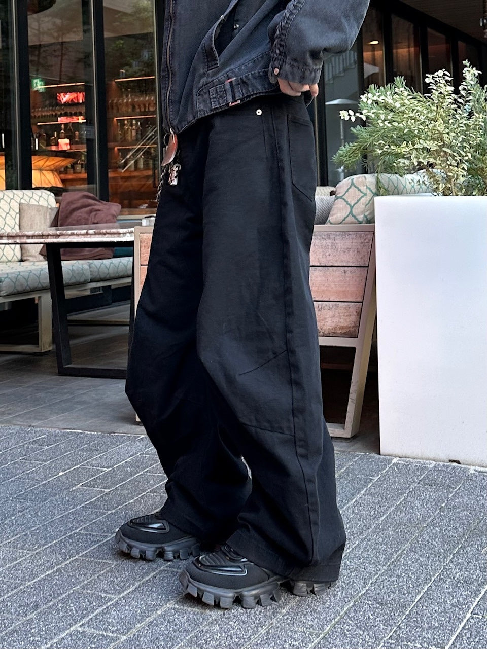 大阪店WEB限定受注制【Chikashitsu +】deep ballon curve pants / 【チカシツプラス】ディープバルーンカーブパンツ (2color)