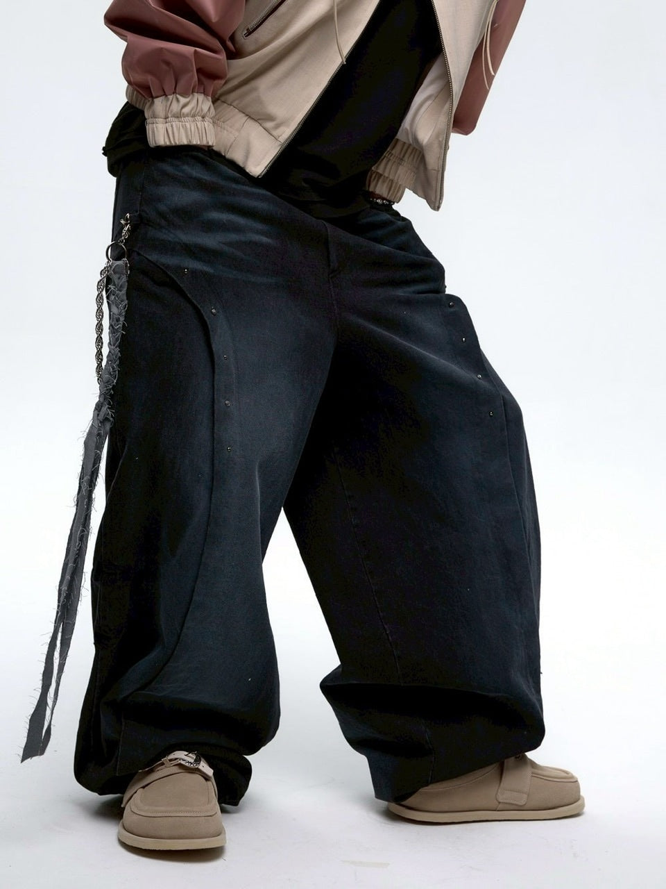 【RSSC】CURVED INCISION BALLOON DENIM PANTS