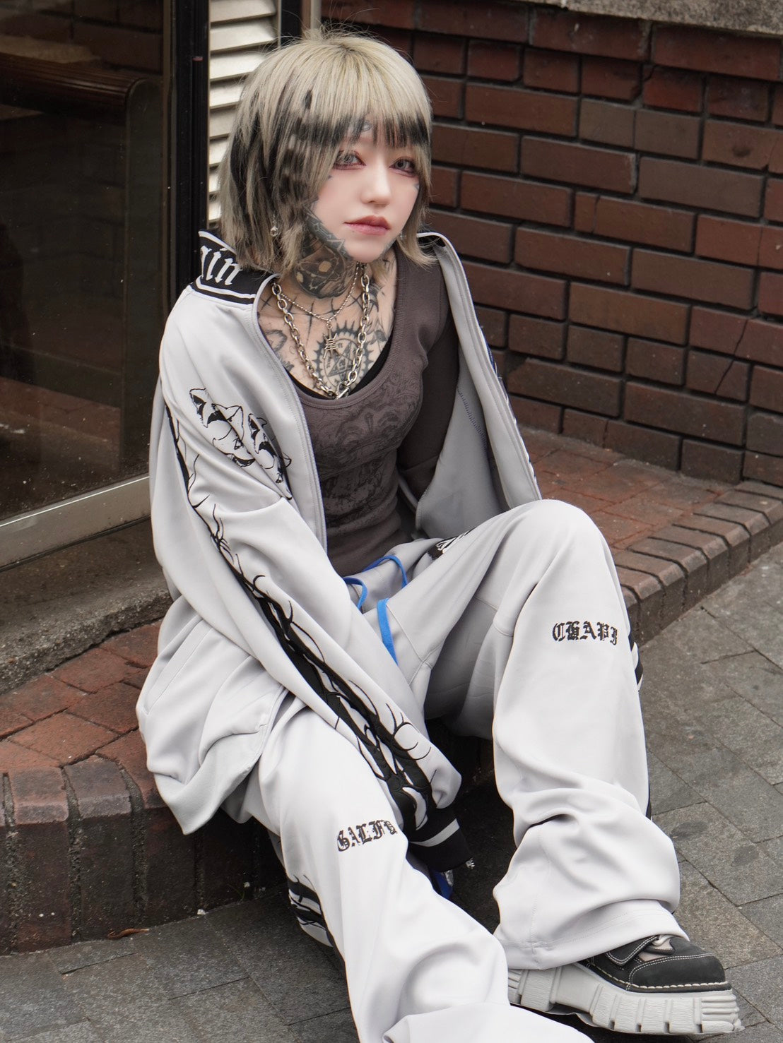 2/8 20:00発売 Pressing限定 【GALFY×CHAPI】コラボセットアップ (2color)