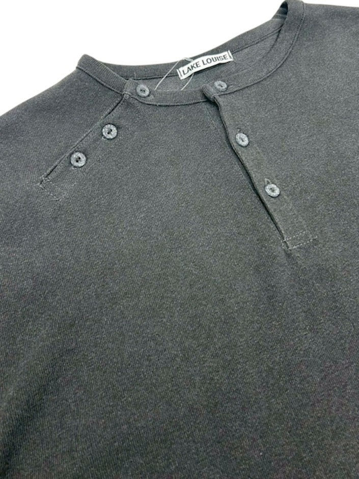 受注制【nmtc+】double button henley neck long sleeve (2color)