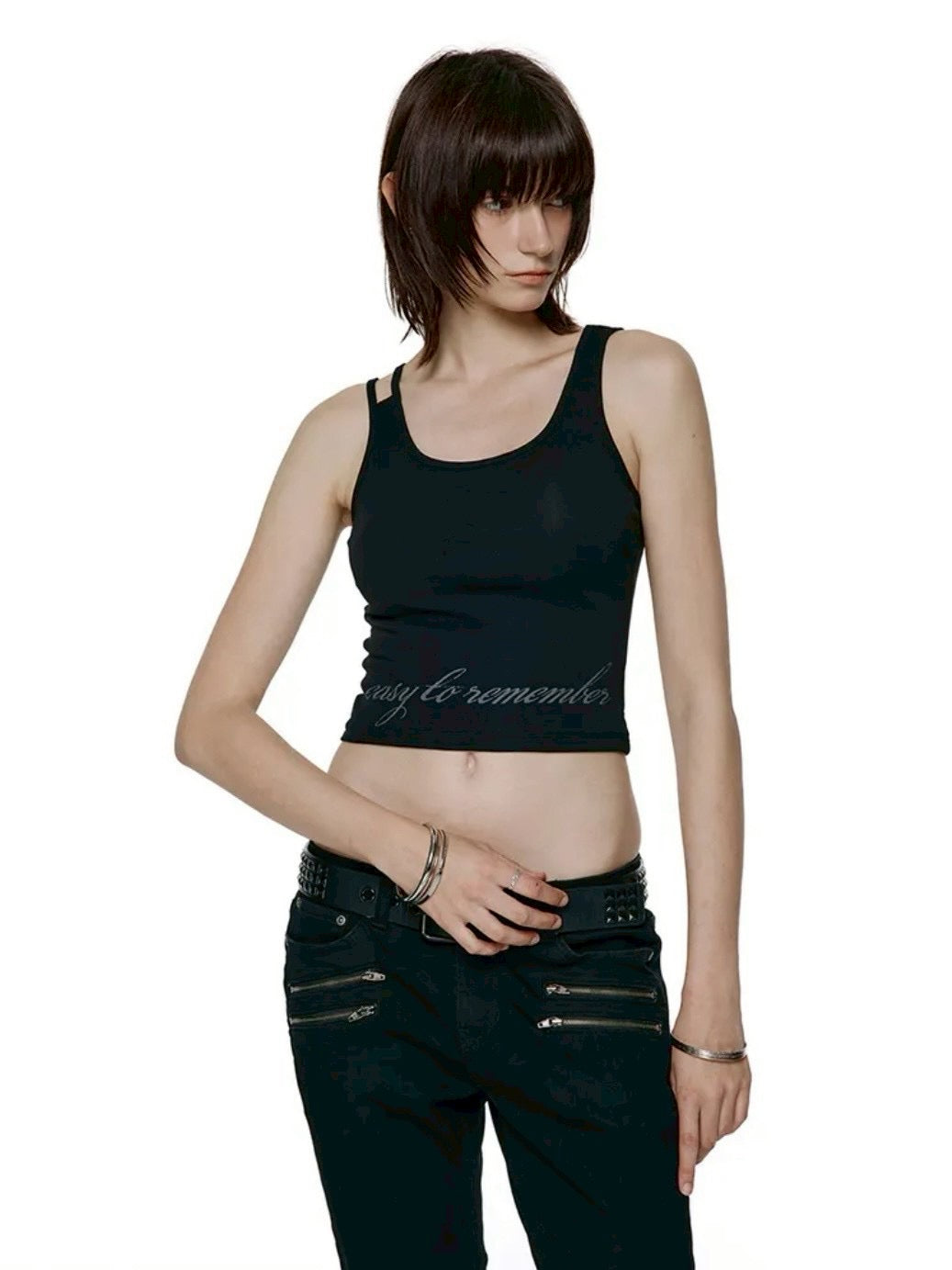 【ROCK CAKE】Back Line Strap Sleeveless