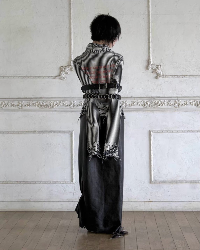 【YIKAI LABORATORY】GHOST FREQUENCY DISTRESSED TURTLENECK
