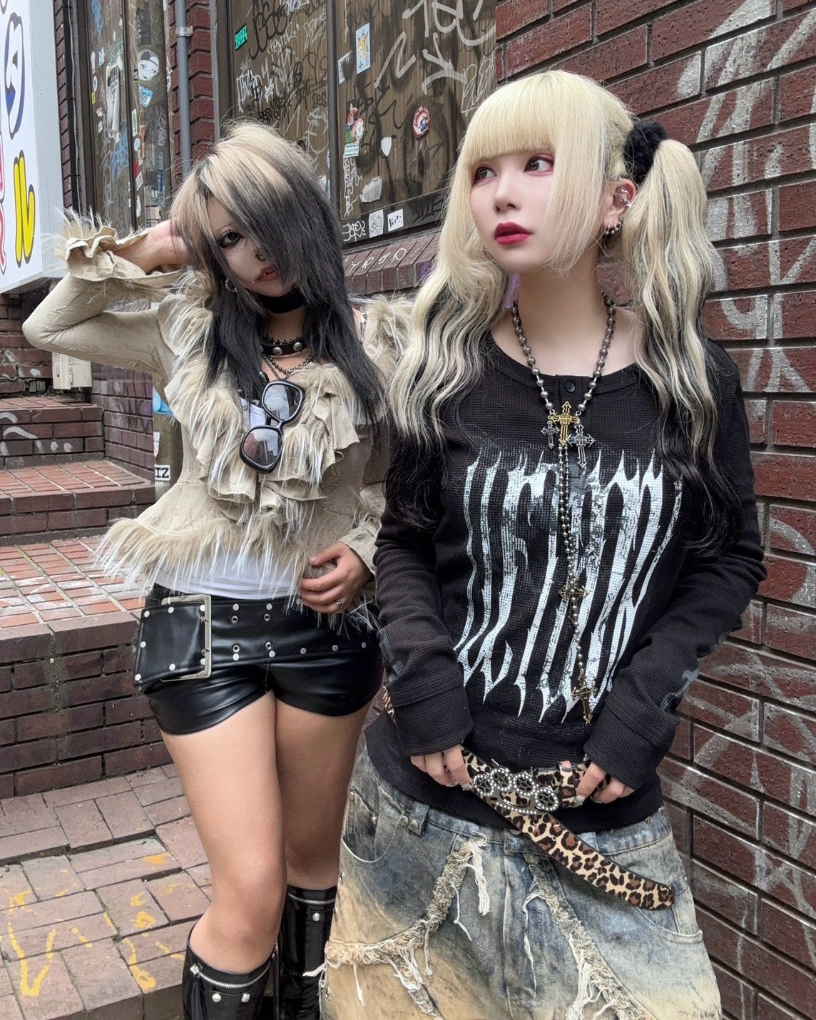 国際配送【BABY09】dark waffle long sleeve