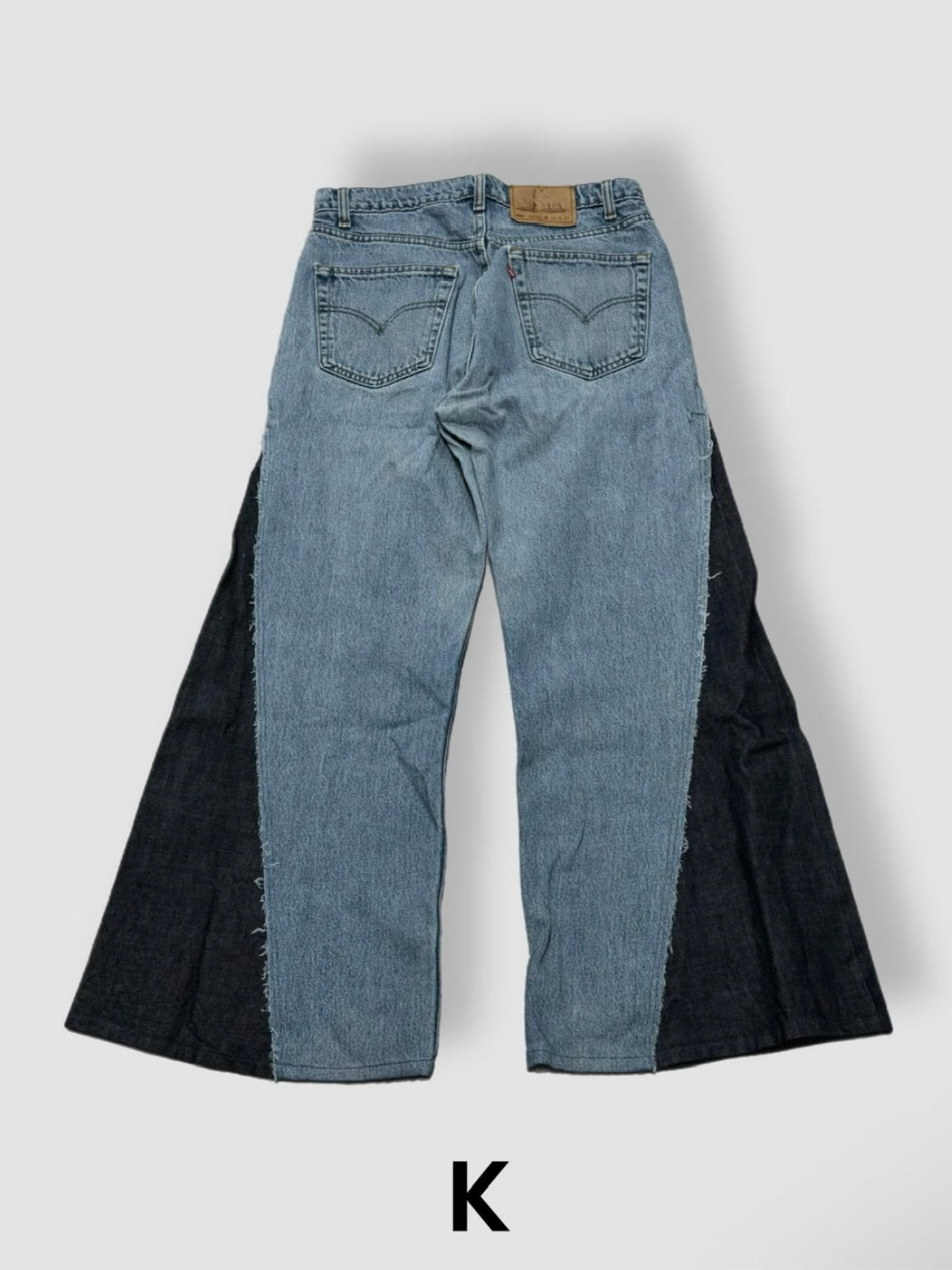【Re +】newold docking flare denim pants (blue)