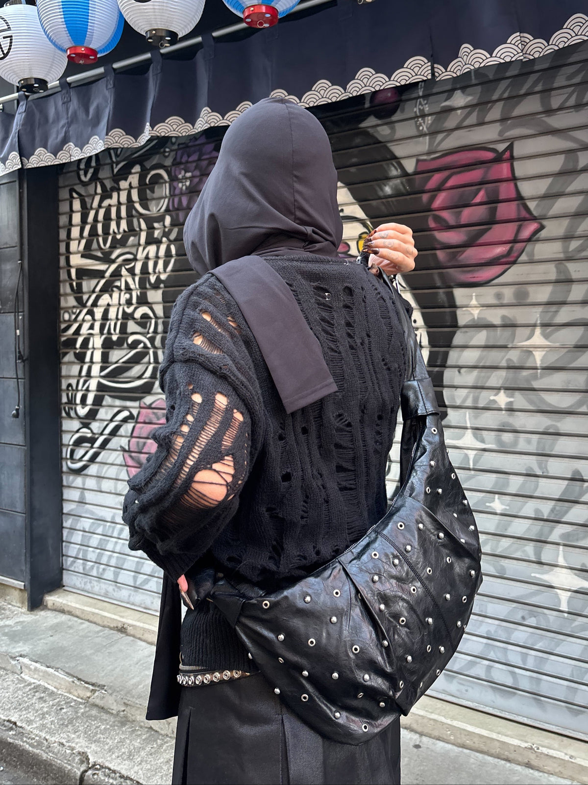 国際配送【Never mind the XU】damage loose knit