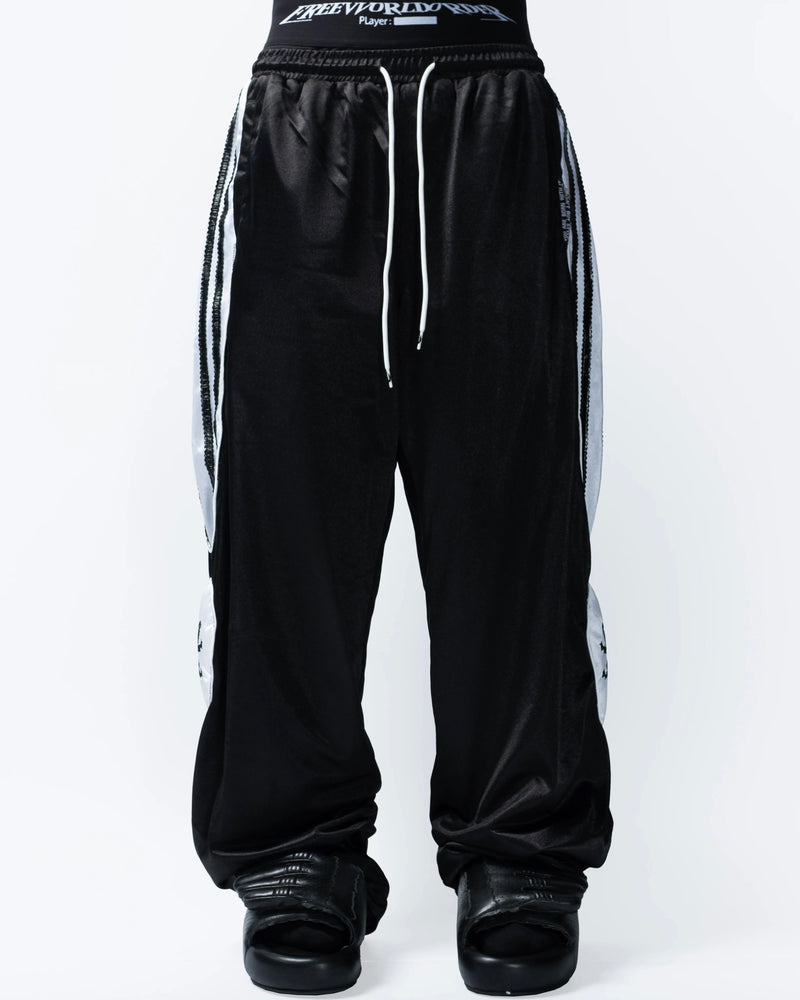 【F.V.V.O】Wild Spirit Embroidered Wolf Pants