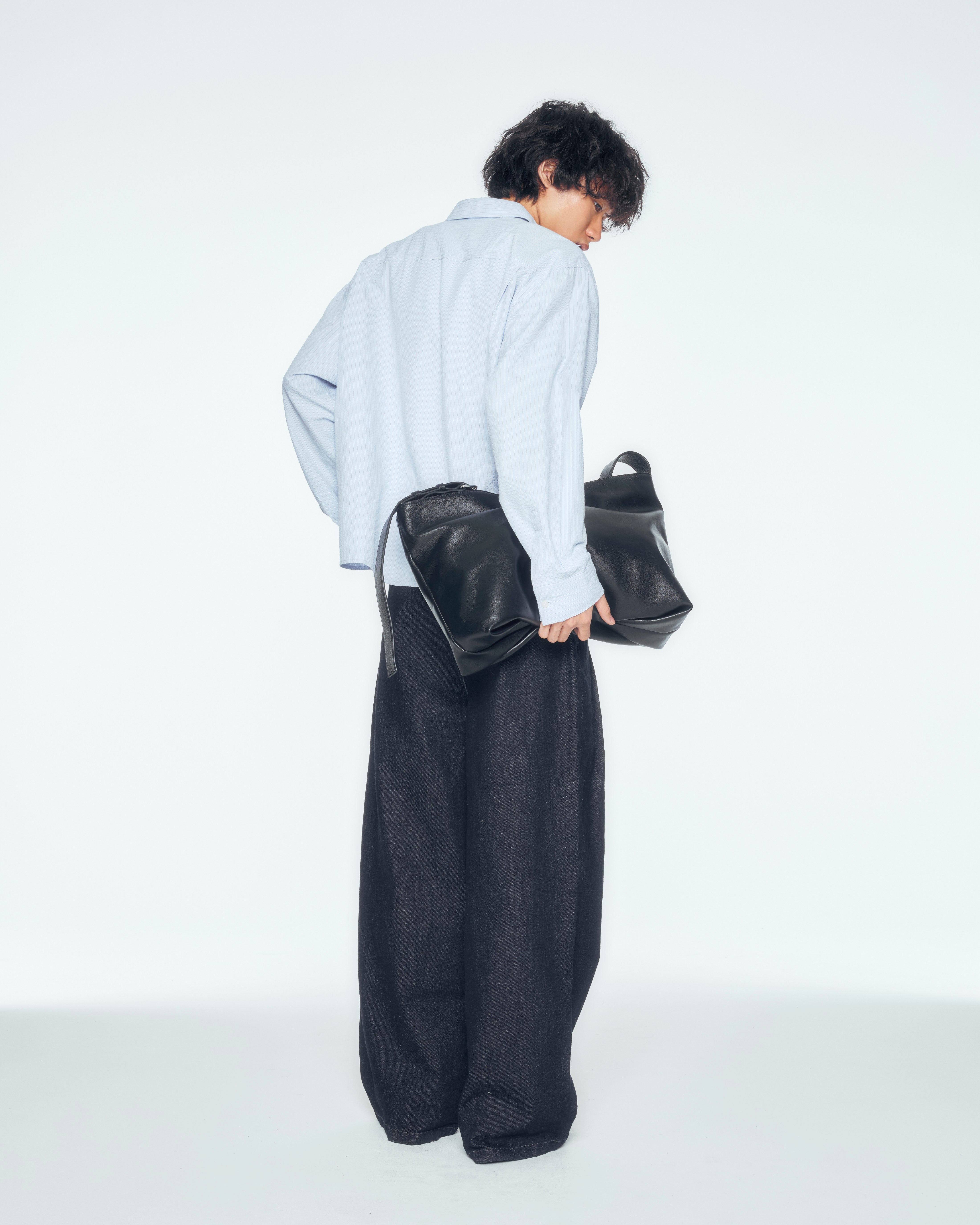 3/20 20:00発売【CS】CROPPED STRIPE BUTTON UP SHIRT