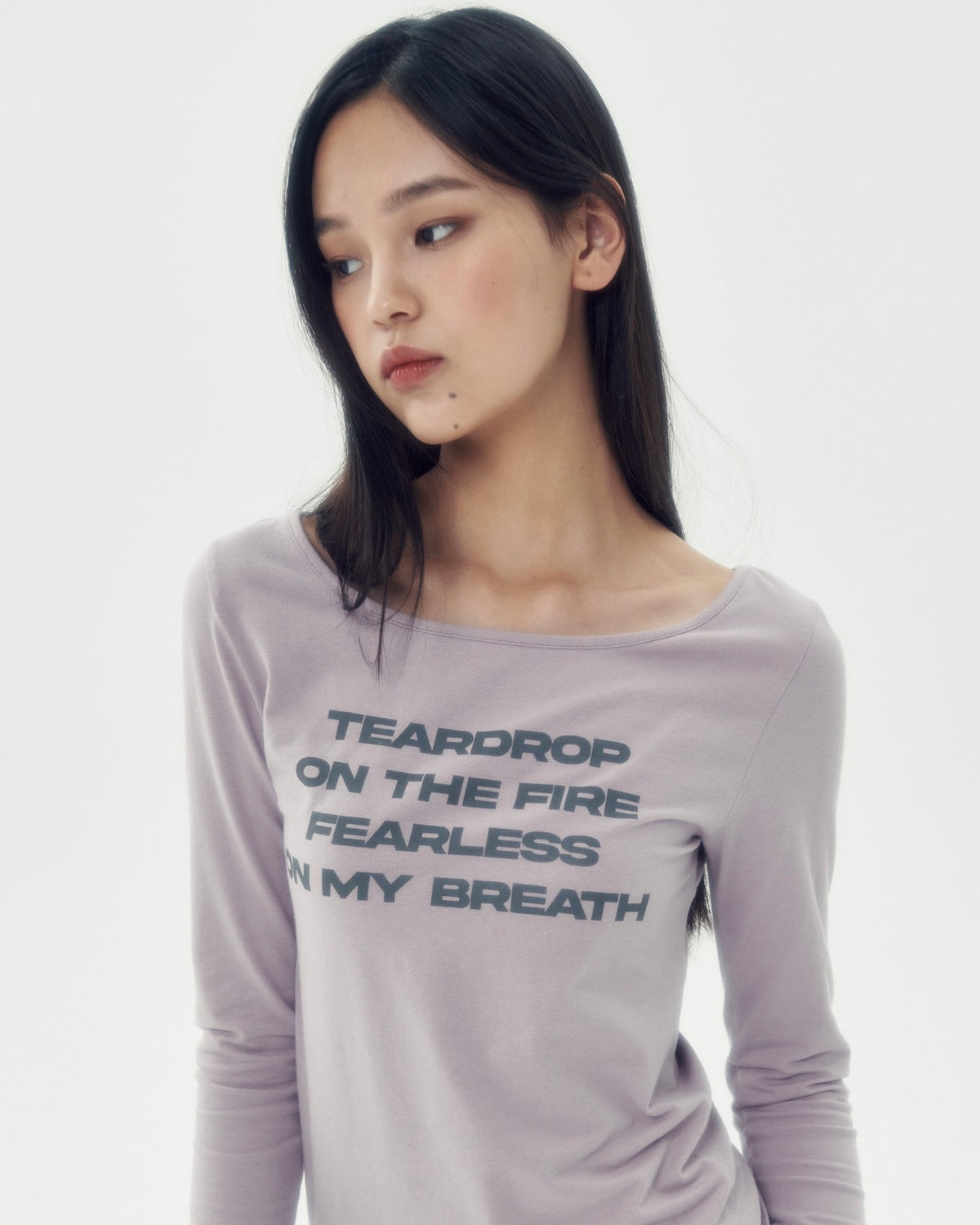 【runningHIGH】LETTERING SLIM L/S TEE
