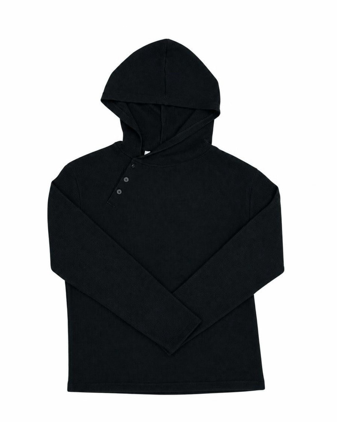 【nmtc+】Asymmetry button hood top (2color)