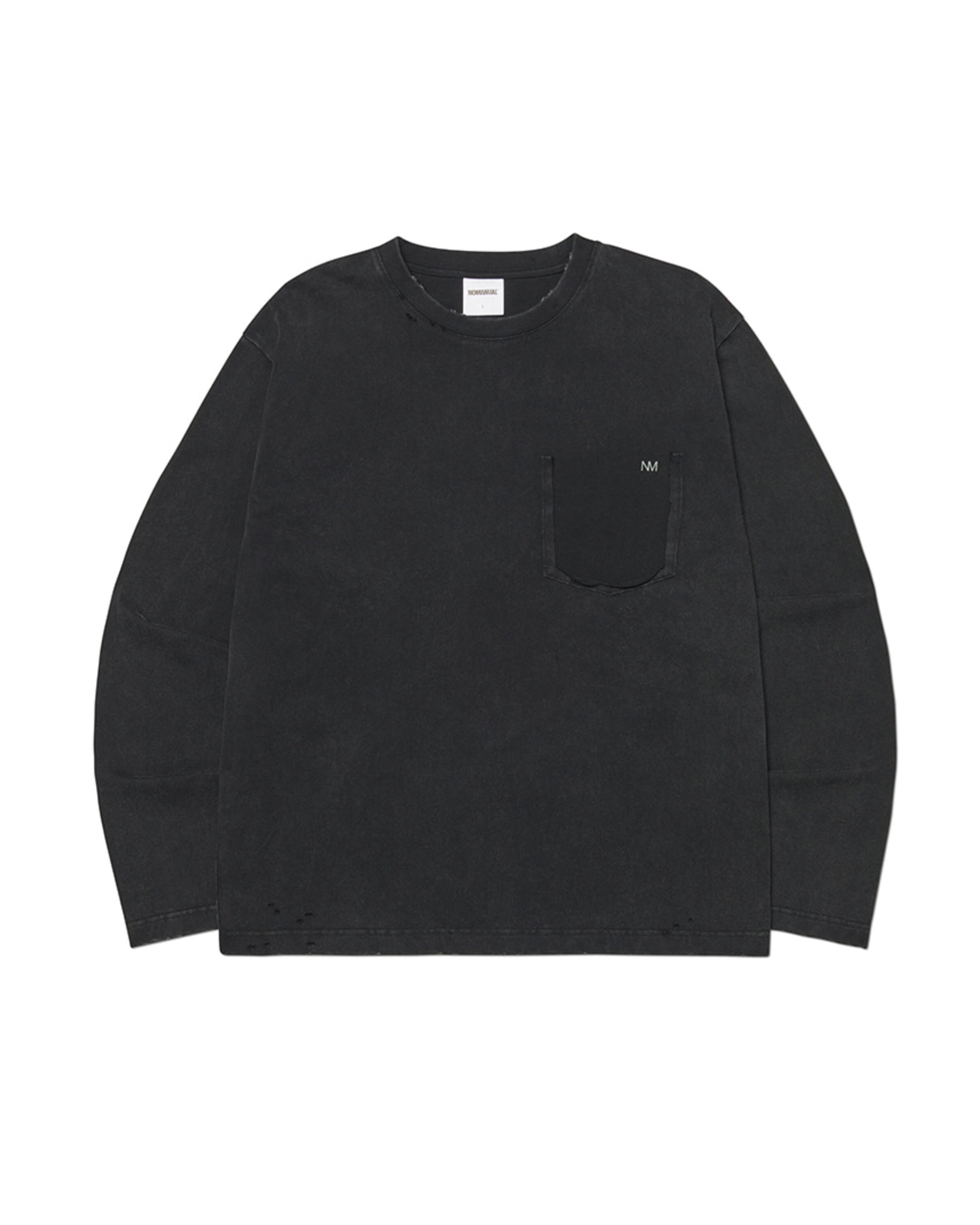 【NOMANUAL】DETACHED POCKET LONG SLEEVE TEE