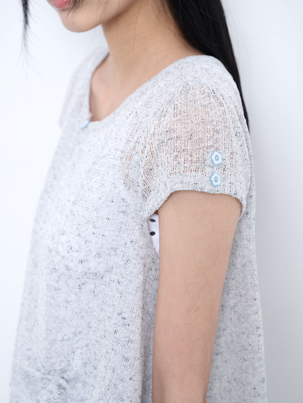 【TUOMIO】CROCHET MINI DRESS