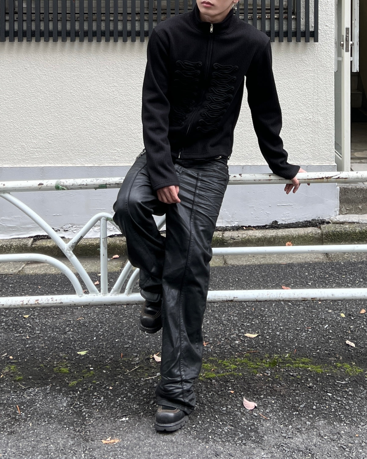 大阪店WEB限定受注制【Chikashitsu +】napoleon details zip-up (2color)