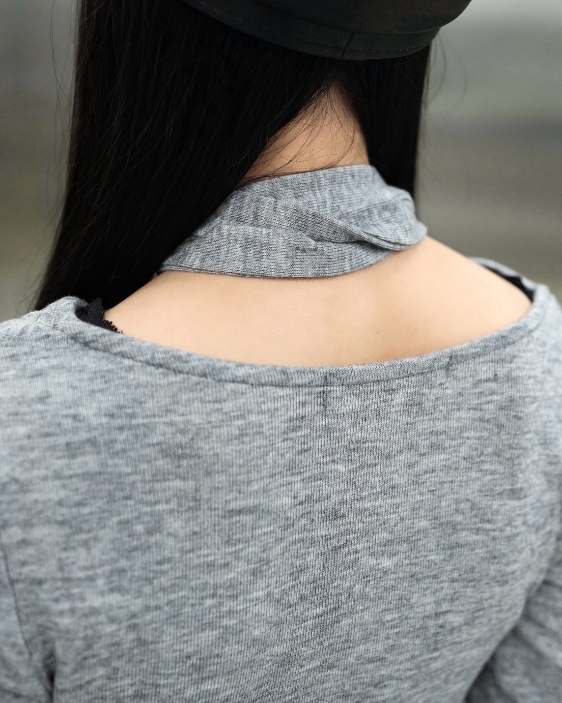 受注制【Never mind the XU】Draped ruched tie set top (4color)