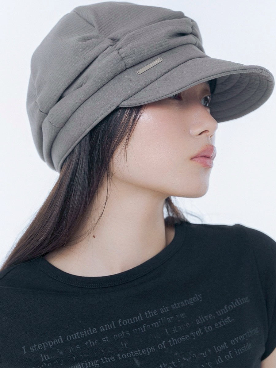 【Miseki seoul】Pleats shirring cap