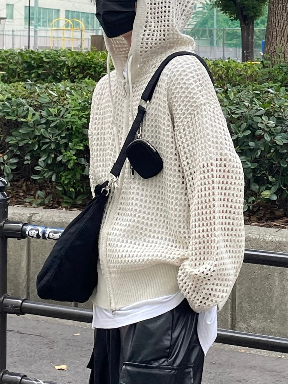 受注制【Chikashitsu +】mesh zip hoodie (5color) / 【チカシツプラス】メッシュ長袖ジップパーカー