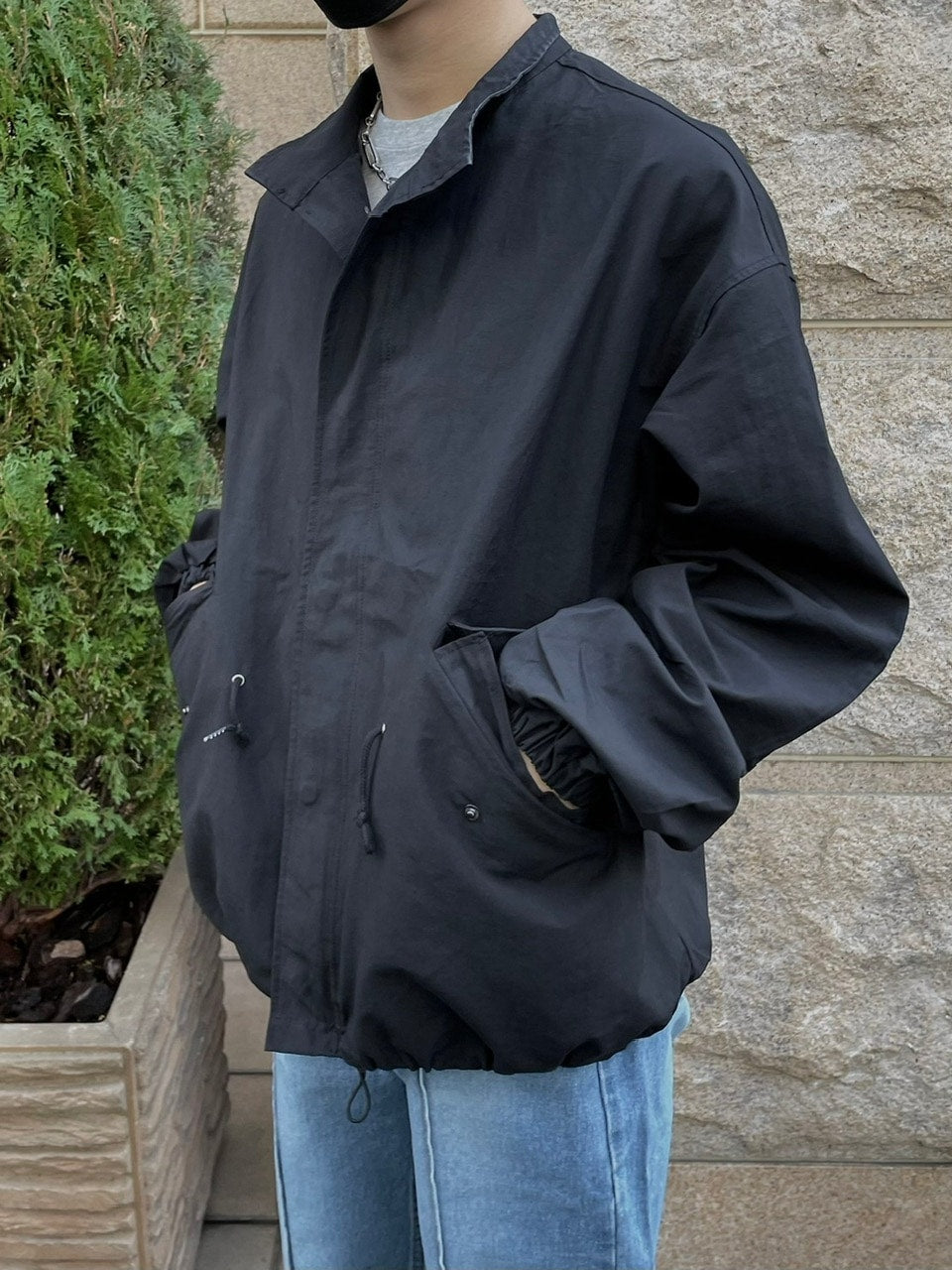 受注制【Chikashitsu +】cotton blouson(3color) / 【チカシツプラス】コットンジャケット