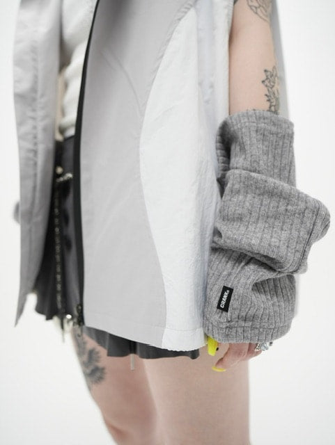 受注制【Never mind the XU】sleeveless zip up hoodie (3color)