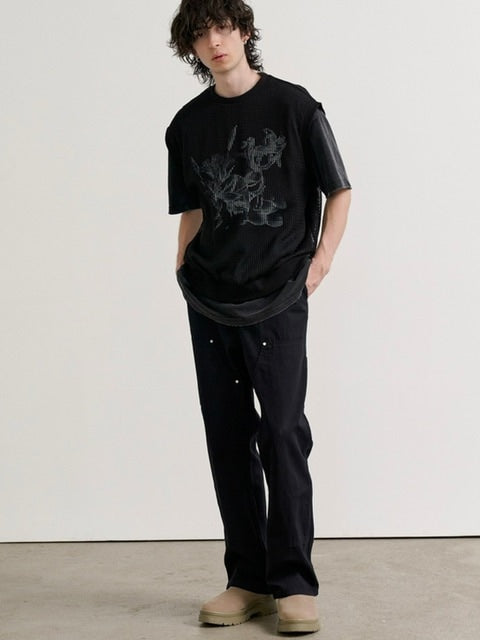 【RE:ON STUDIO】LAYERED MESH VEST