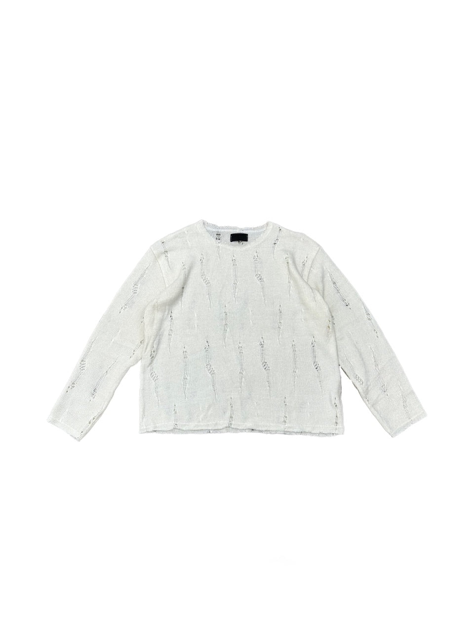 大阪店WEB限定受注制【Chikashitsu +】damage mohair knit (3color)