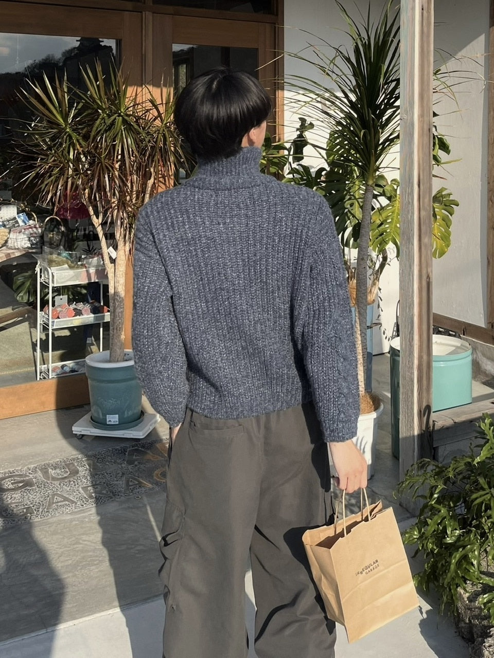 受注制【youll】zip up cable knit (5color)