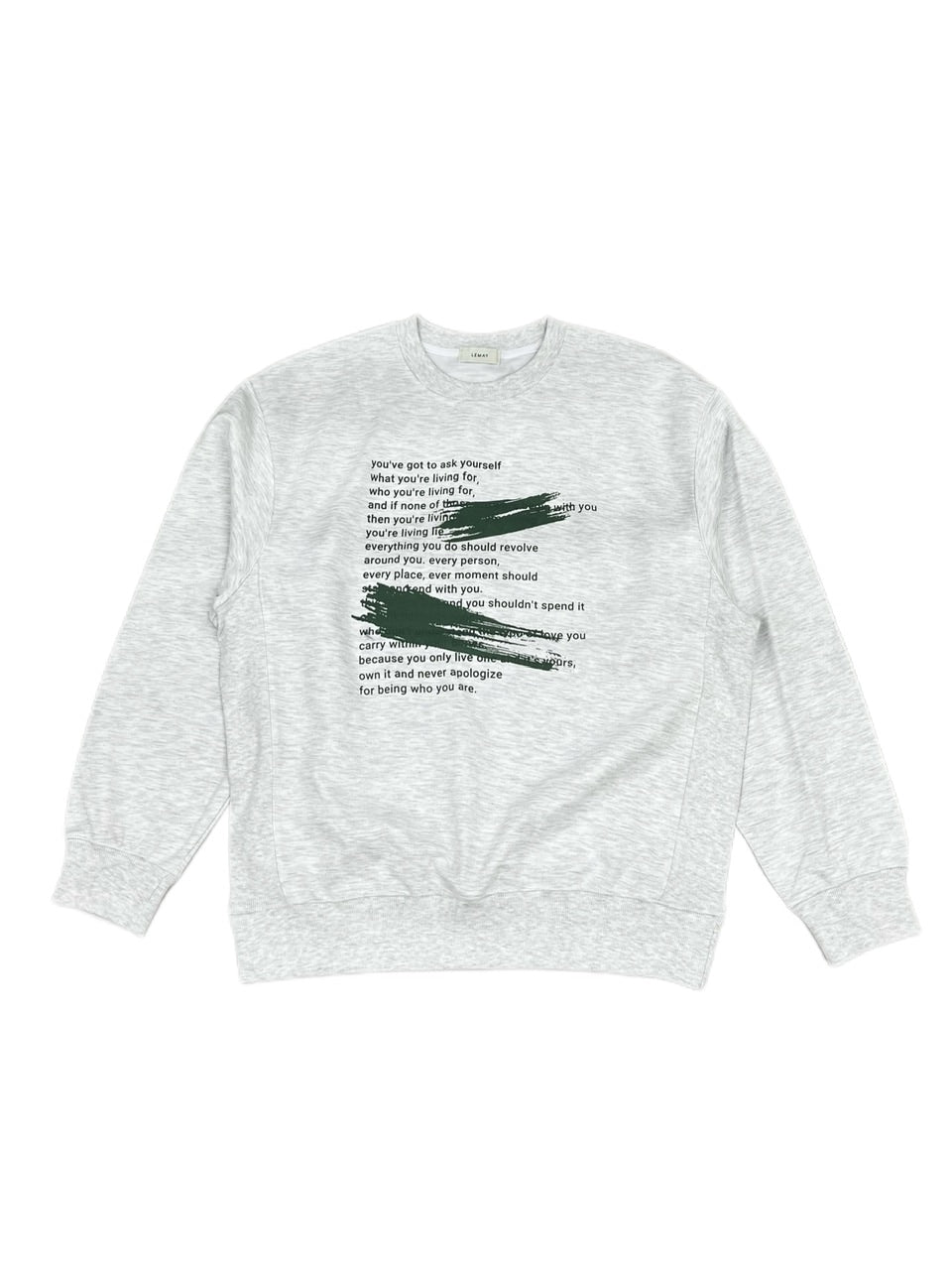 受注制【RENOL】lettering sweat shirt (4color)