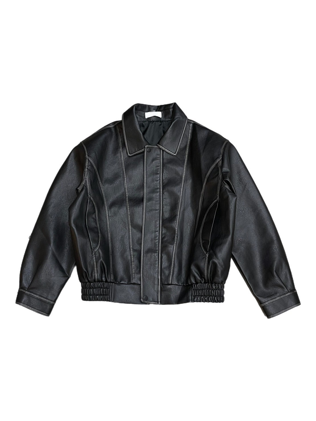 受注制【Chikashitsu +】leather blouson (2color)