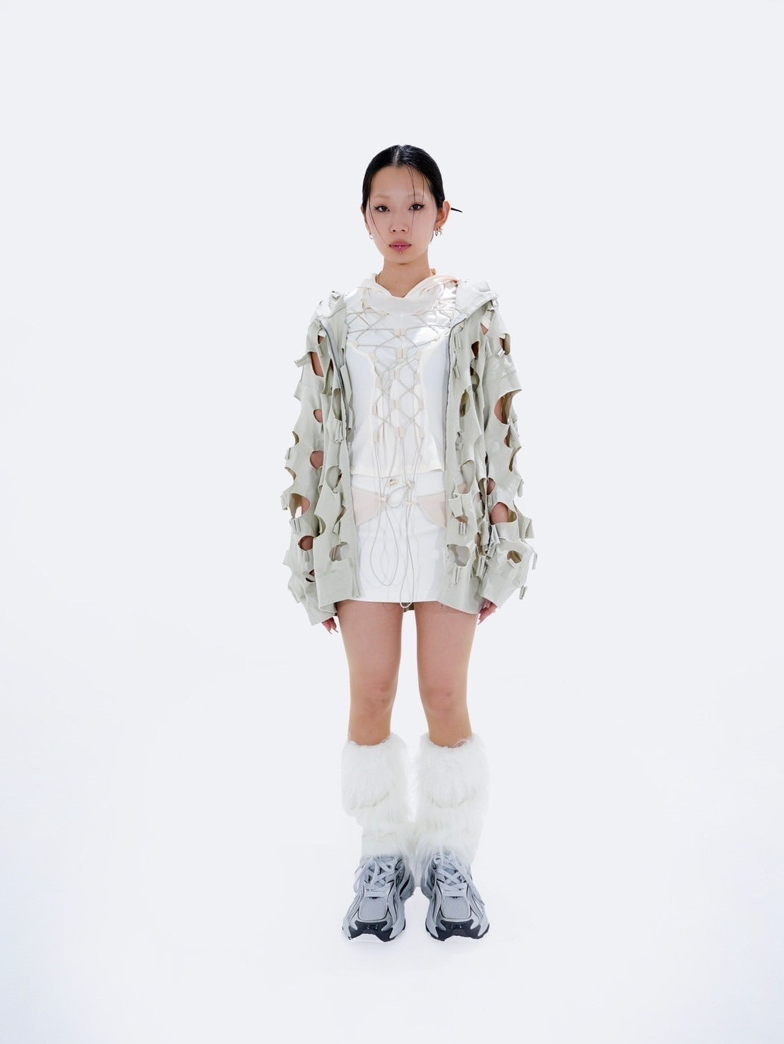 【Bizarre Maiden】damage full zip hoodie