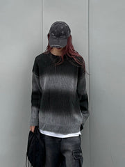 受注制【Chikashitsu +】bleach washing knit (3color) / 【チカシツプラス】ブリーチウォッシング長袖ニット