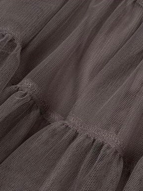 【Uglyshadow】MESH FRILL CANCAN SKIRT