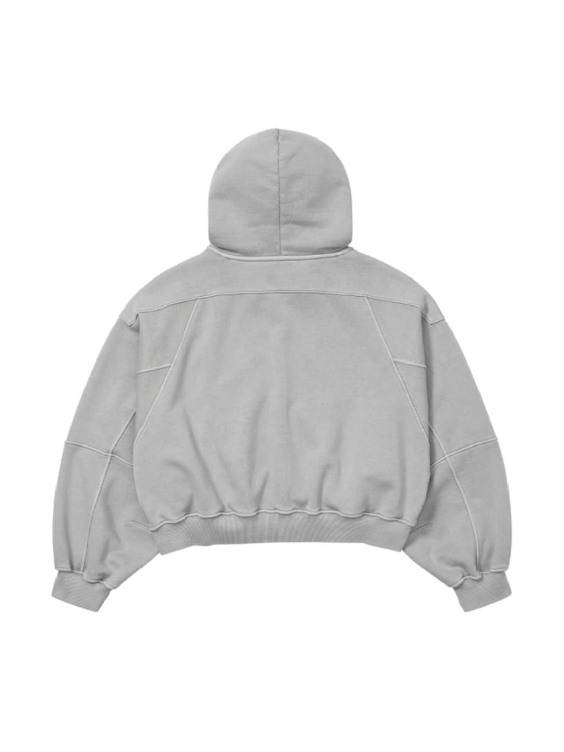 【AJOBYAJO】Vintage Pigment Zip-Up Hoodie