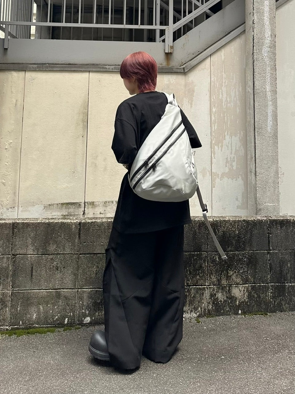 【Chikashitsu +】pattern design slacks (2color)