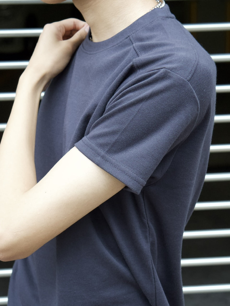 東京店WEB限定受注制【Chikashitsu +】compact crew neck tee (3color)