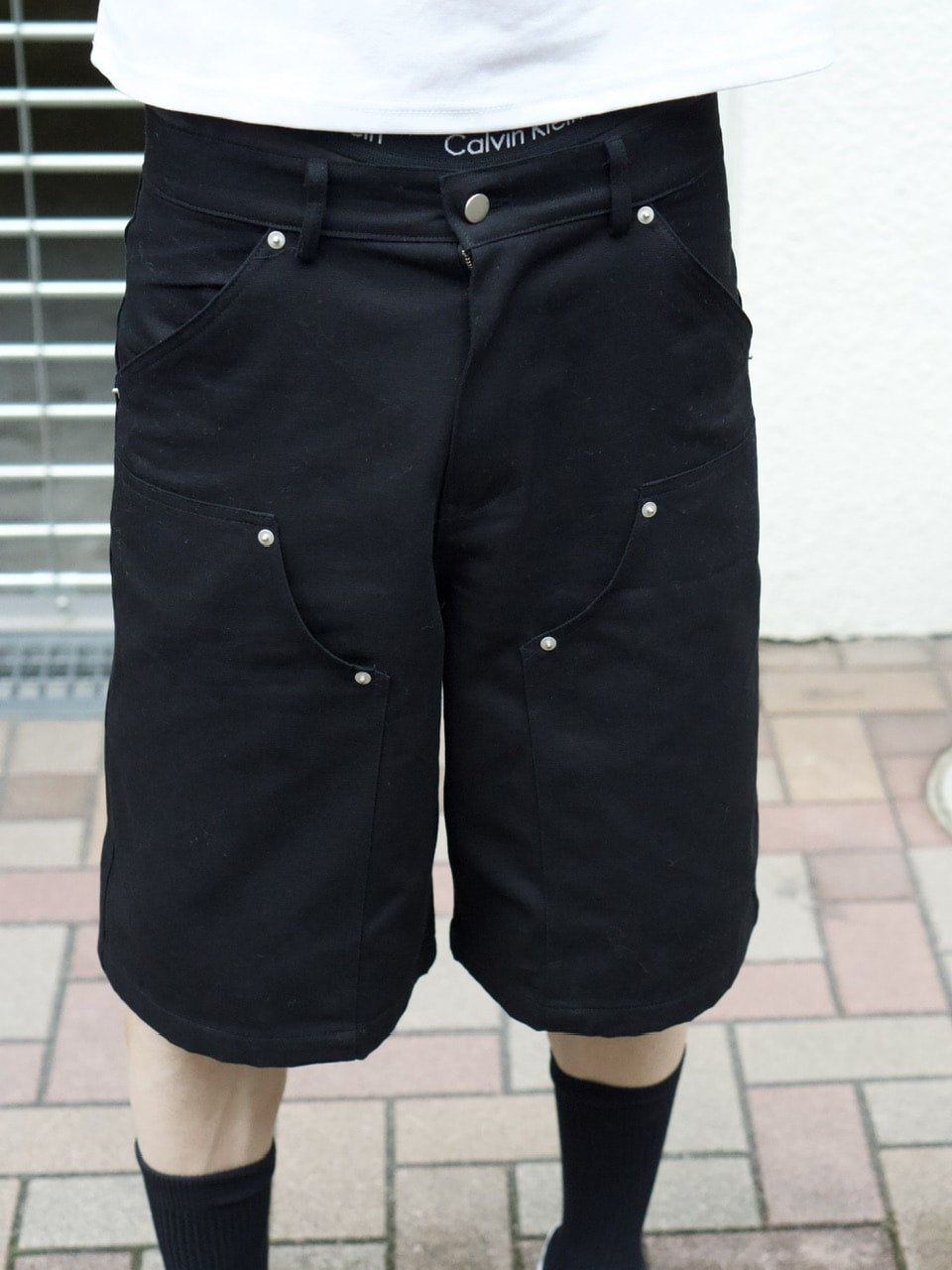 東京店WEB限定受注制【Chikashitsu +】utility half pants (2color)