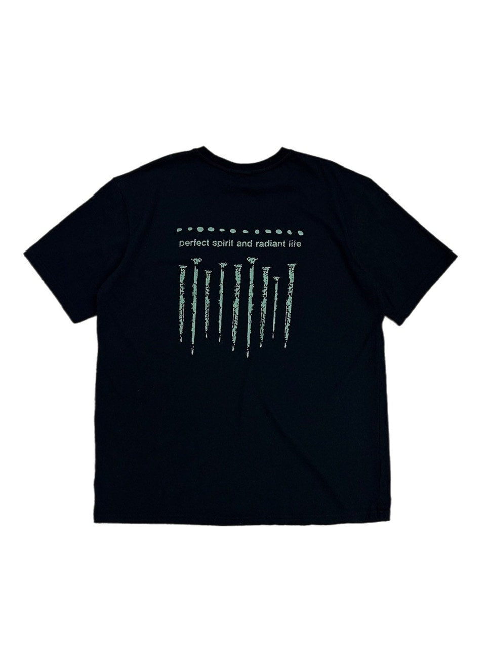 受注制【Chikashitsu +】nail back print t-shirt (3color)